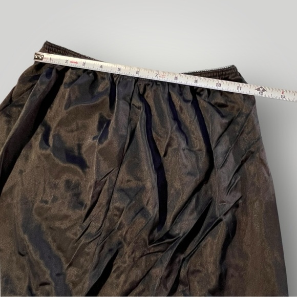 Vintage Black 100% Antron Nylon Mini Skirt Slip - Picture 11 of 14